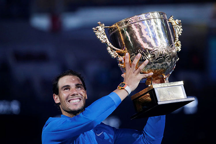 Nadal levanta su sexto título del año en China