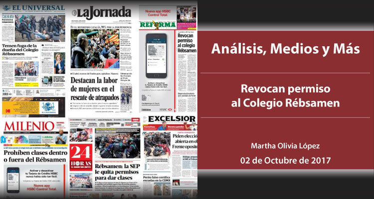 Revocan permiso al Colegio Rébsamen