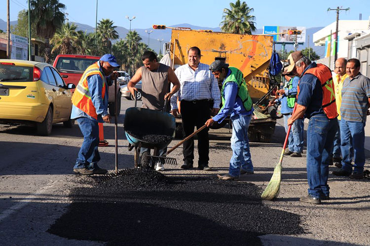 Intensifican bacheo en Ciudad Victoria