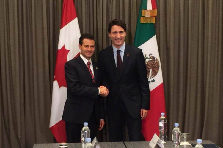 Trudeau visitará México el 12 y 13 de octubre para tratar “aspectos clave” con Peña