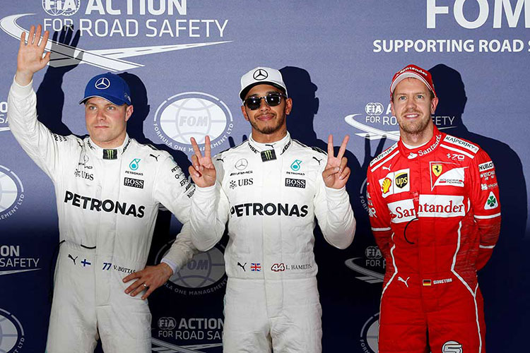 Hamilton logra primera ‘pole’ en Japón