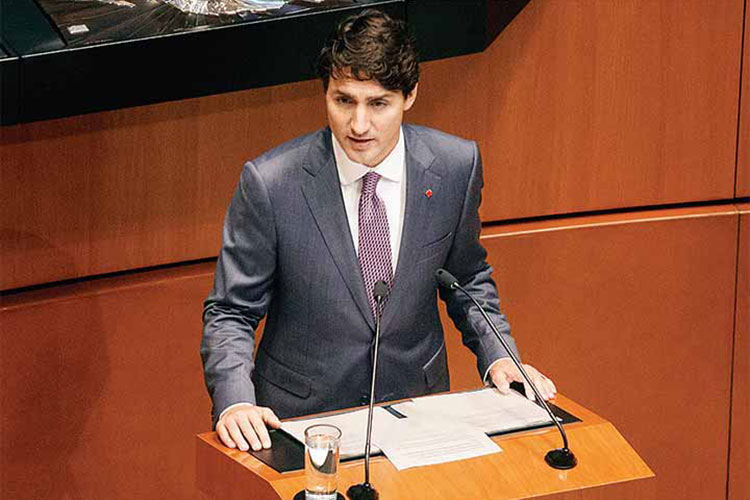 Pide Senado a Trudeau un frente común por el TLCAN