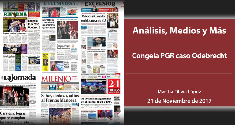 Congela PGR caso Odebrecht