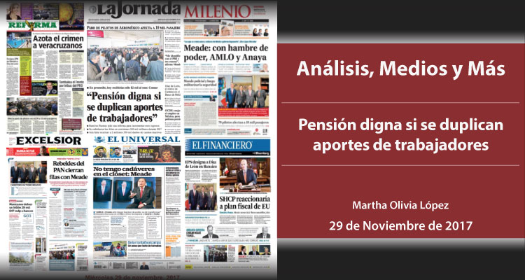 Pensión digna si se duplican aportes de trabajadores