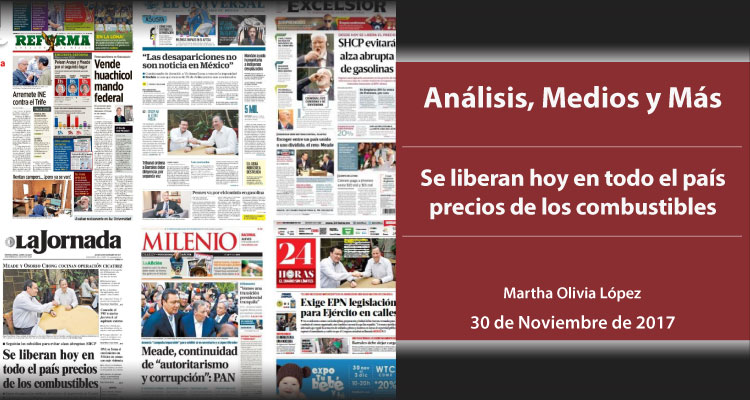 Se liberan hoy en todo el país precios de los combustibles