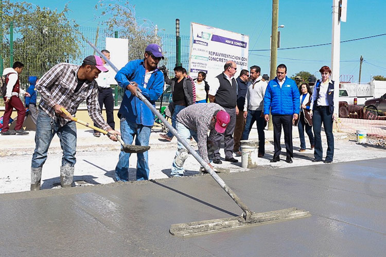 Supervisa Rivas pavimentaciones en beneficio de más de 2 mil habitantes