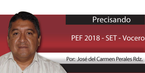 Precisando  PEF 2018 – SET – Vocero