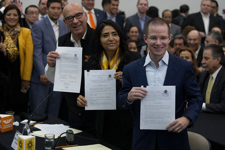 El Frente ‘va’ a pesar de Mancera: PRD, PAN, MC