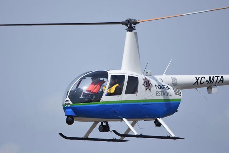 Incorporan helicópteros a vigilancia carretera