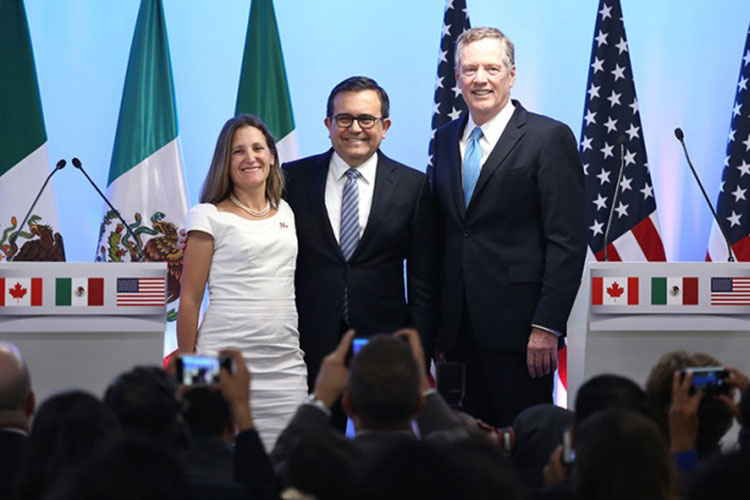 Prevén daños a EU y Canadá si finaliza el TLCAN