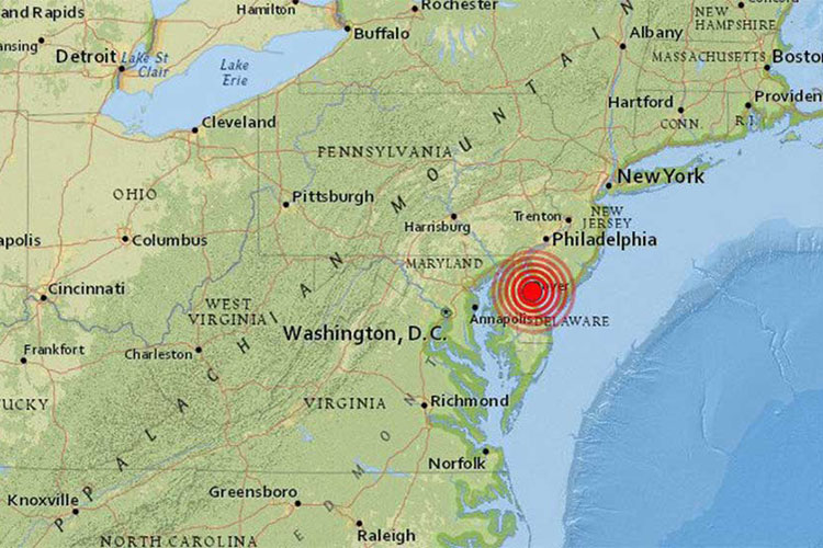 Inusual sismo de 4.1 grados sorprende a la Costa Este de EU