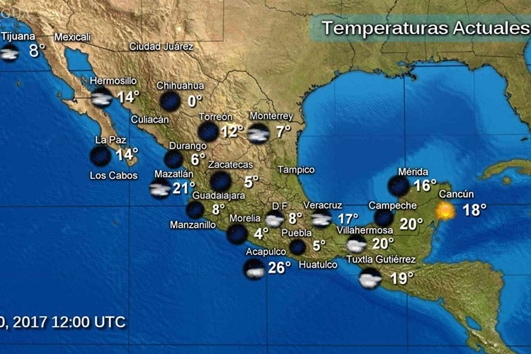 Continúa el descenso de temperatura en gran parte del país