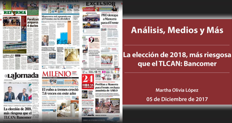 La elección de 2018, más riesgosa que el TLCAN: Bancomer