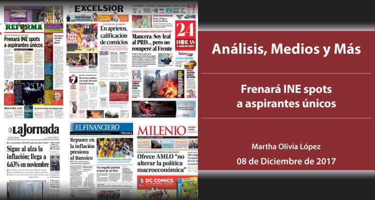 Frenará INE spots a aspirantes únicos