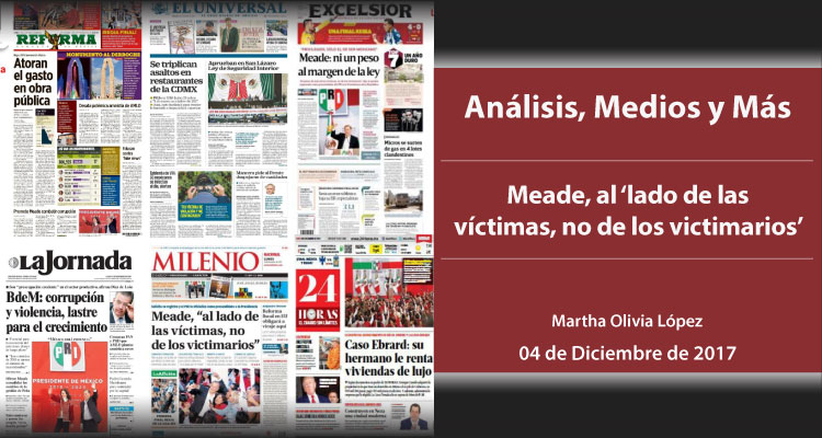 Meade, al ‘lado de las víctimas, no de los victimarios’
