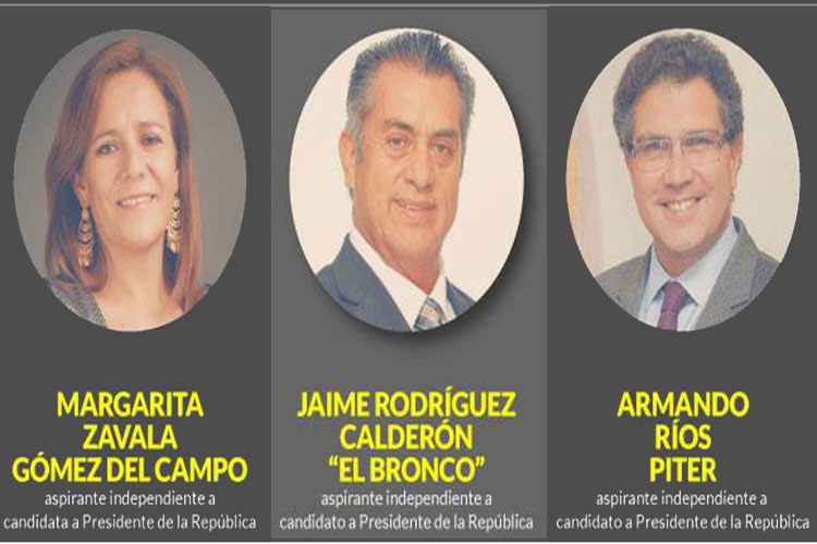 El Bronco, Zavala y Ríos Pitter siguen  en la lucha