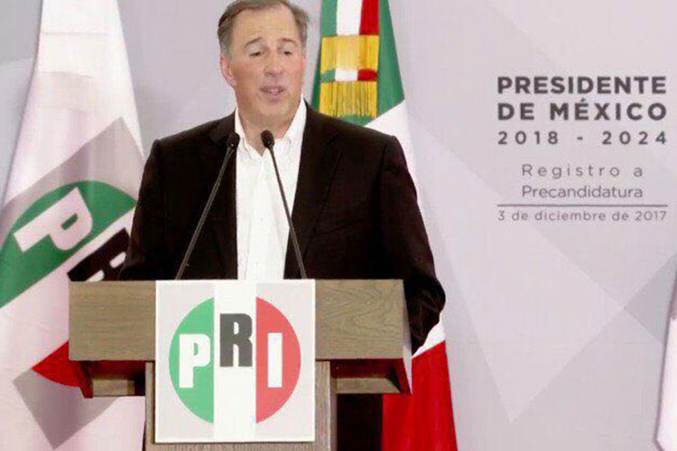 Meade se registra como precandidato del PRI a la Presidencia