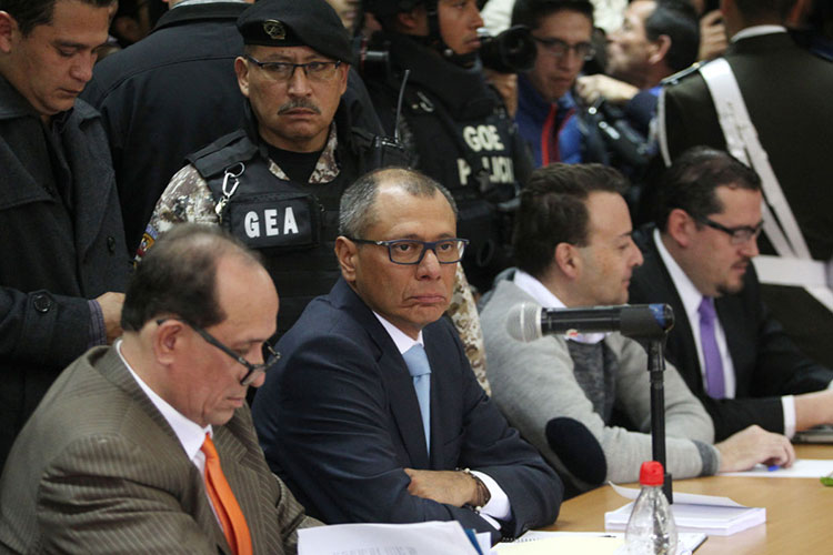 6 años de cárcel a vicepresidente de Ecuador por caso Odebrecht