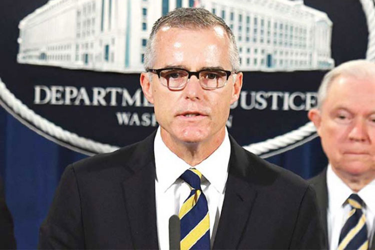 Trump causa el retiro de McCabe