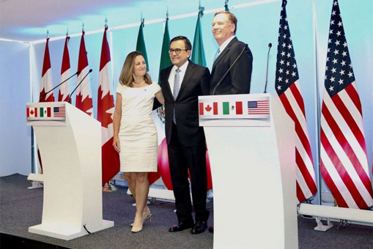 Descarta canciller de Canadá que el TLCAN esté ‘muerto’