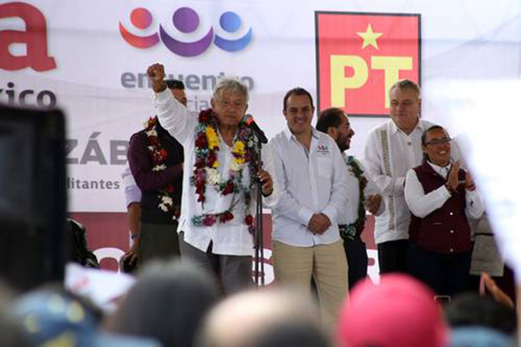 ‘Destapa’ AMLO al ‘Cuau’ para el gobierno de Morelos