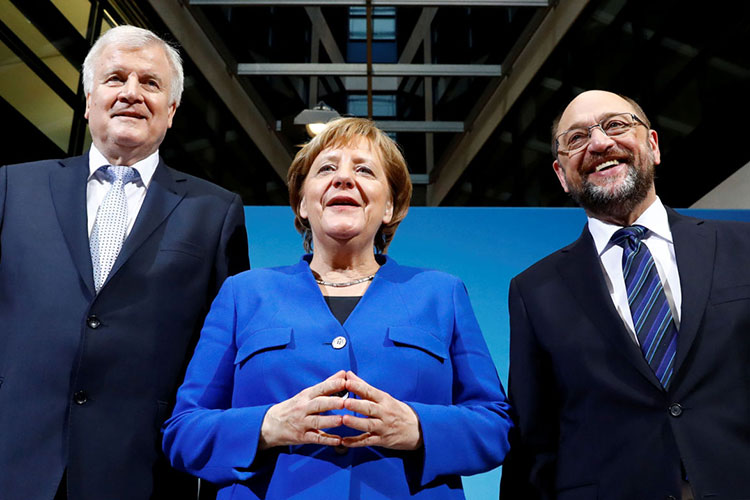Alemania logra preacuerdo para coalición entre Merkel y Schulz