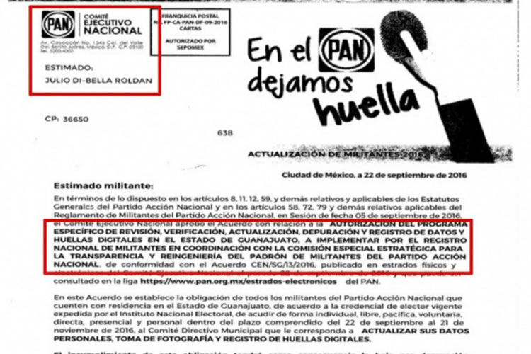 Lozano desmiente al PAN: Julio Di-Bella sí fue militante