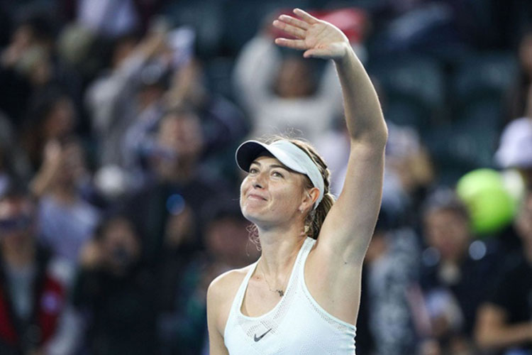 Sharapova mantiene buen paso en China