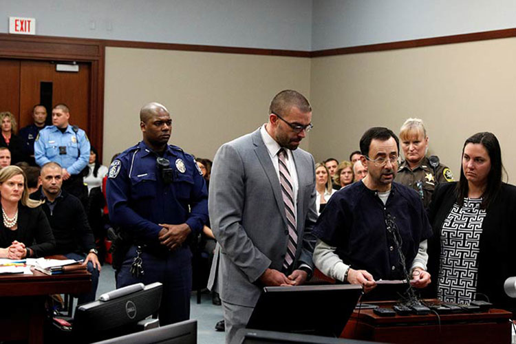 Nassar es sentenciado a 175 años de prisión