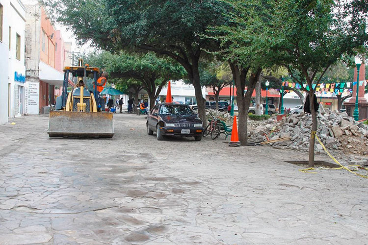 Trabajarán día y noche en Centro Histórico para terminar a tiempo