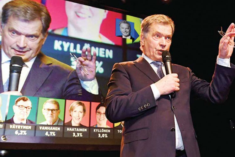 Presidente de Finlandia logra una fácil reelección