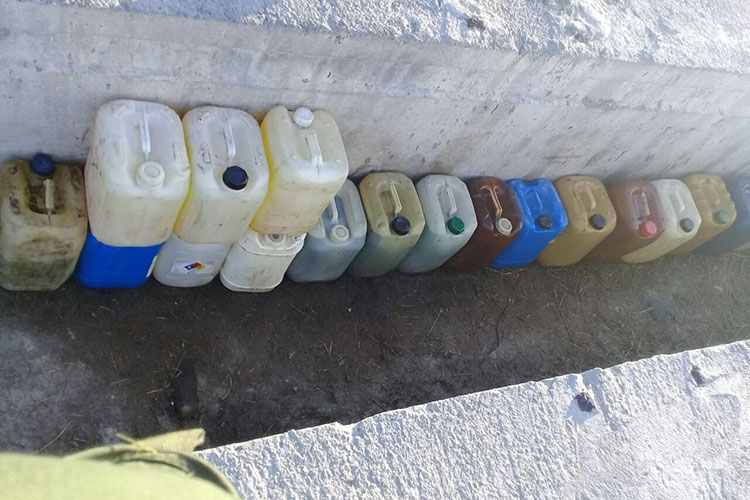 Vendían combustible en yogas; Estatal y Sedena lo decomisa