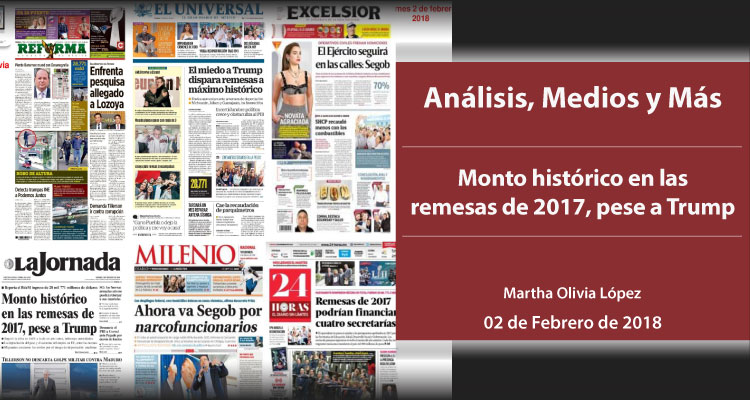 Monto histórico en las remesas de 2017, pese a Trump