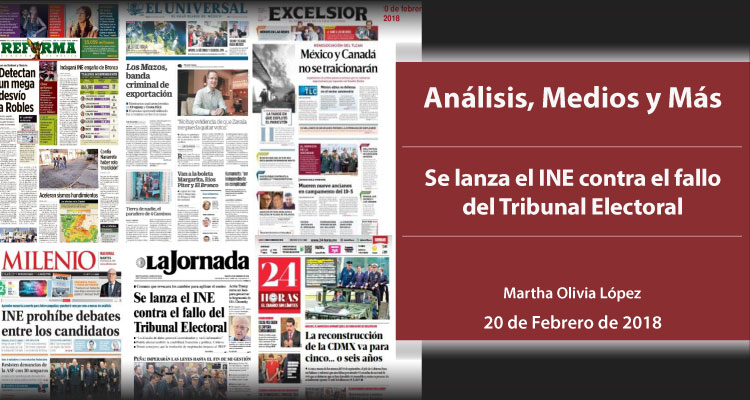 Se lanza el INE contra el fallo del Tribunal Electoral