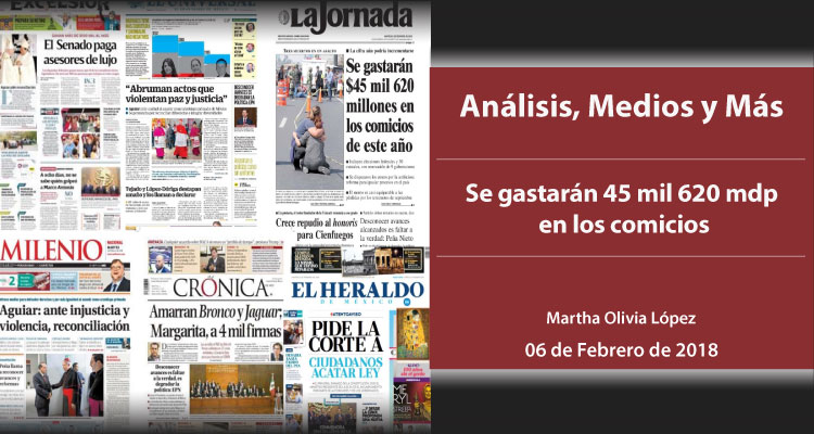 Se gastarán 45 mil 620 millones de pesos en los comicios