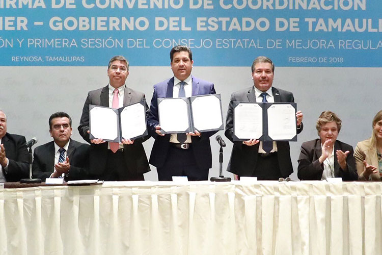 Acuerda Gobierno de Tamaulipas y COFEMER incentivar crecimiento