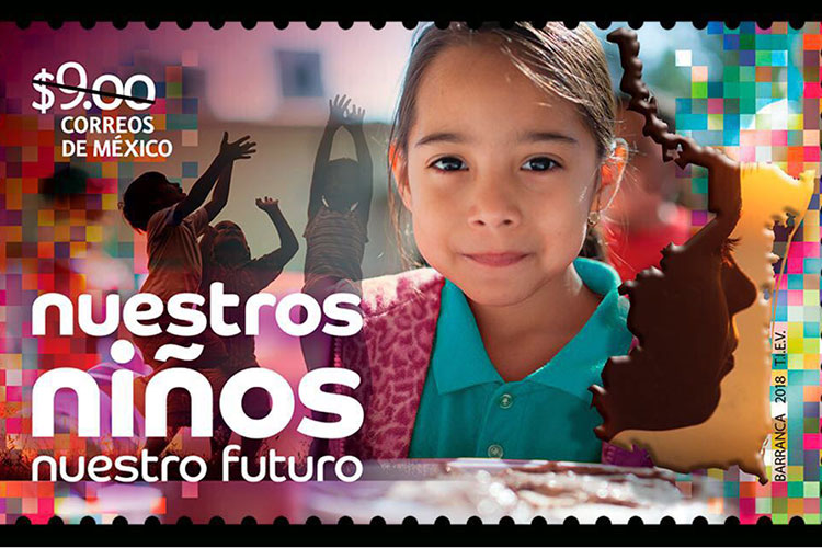 Lanza Servicio Postal Mexicano estampilla “Nuestros Niños, Nuestro Futuro”