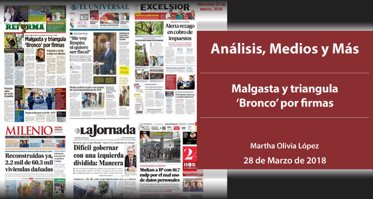 Malgasta y triangula ‘Bronco’ por firmas