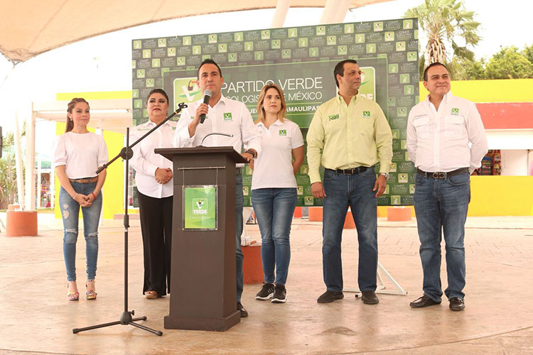 Arrancan campaña en Tampico candidatos del Partido Verde