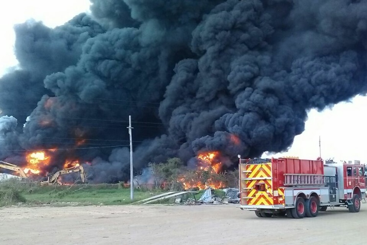 Una chispa provocó el incendio en almacén de la empresa TERSA: PROFEPA