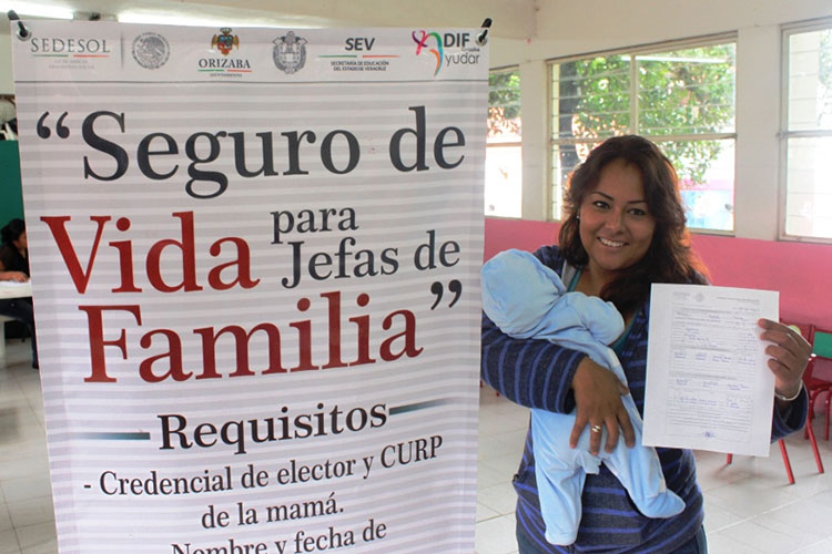 Entrega Sedesol apoyo a Seguro de Vida Jefas de Familia