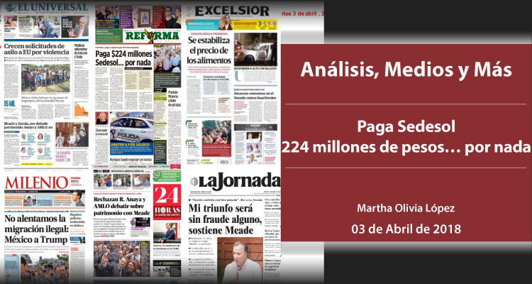 Paga Sedesol 224 millones de pesos… por nada