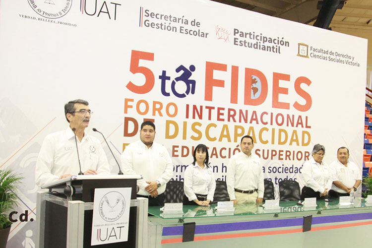 Inaugura Rector foro de discapacidad en Educación Superior