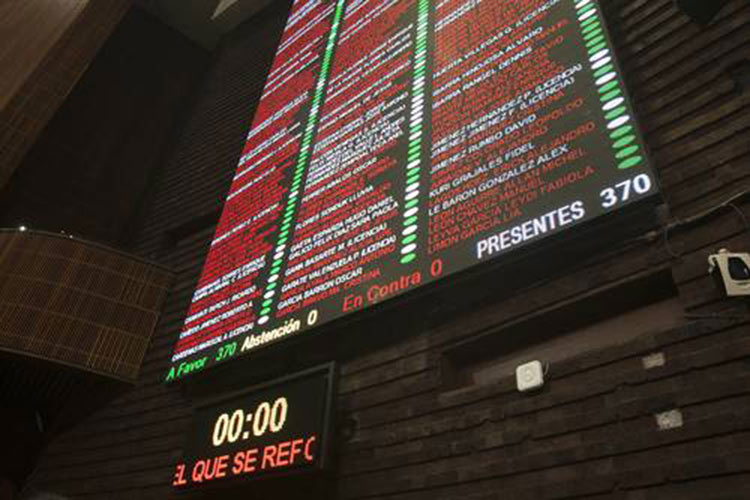 Aprueba la Cámara de Diputados eliminar el fuero