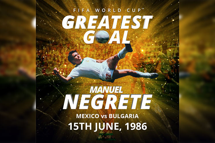 Gol de Negrete, elegido el mejor en la historia de Mundiales