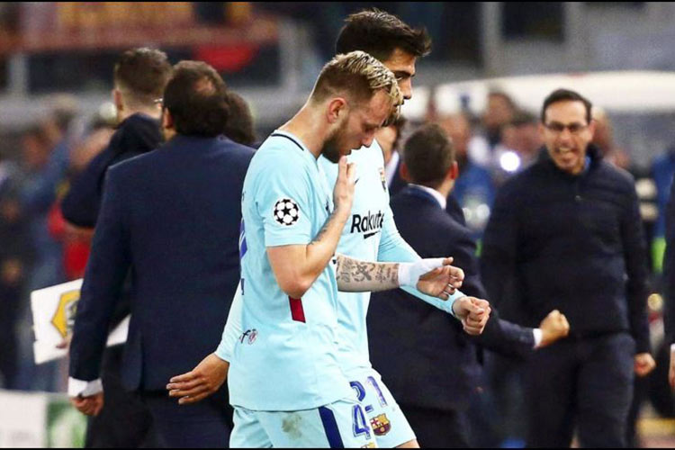 Rakitic será operado por fractura en un dedo de la mano