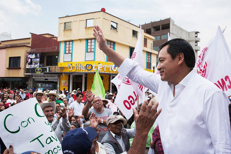 Osorio llega a promover campañas del PRI