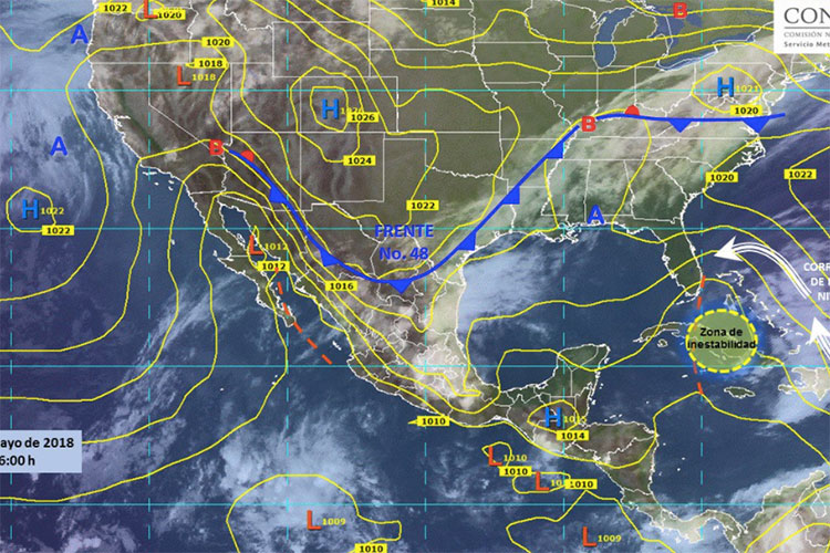 Continuarán lluvias en gran parte de la República