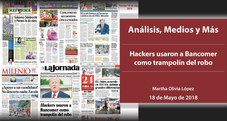 Hackers usaron a Bancomer como trampolín del robo