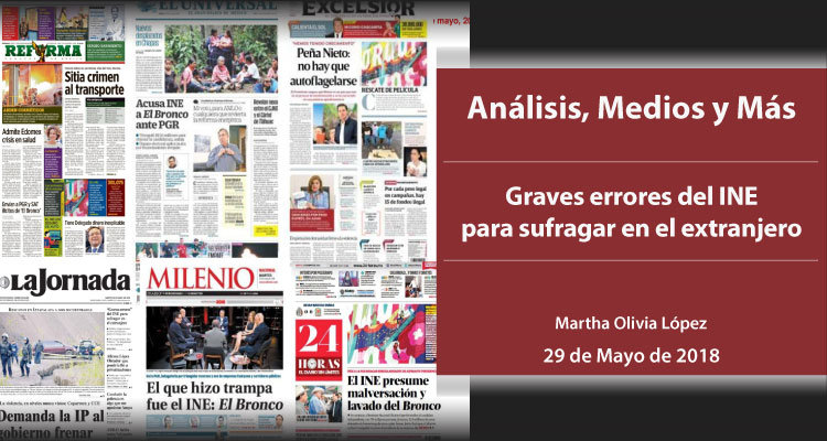 Graves errores del INE para sufragar en el extranjero